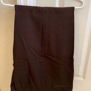 Rafaella Brown Textured Stretch Trousers